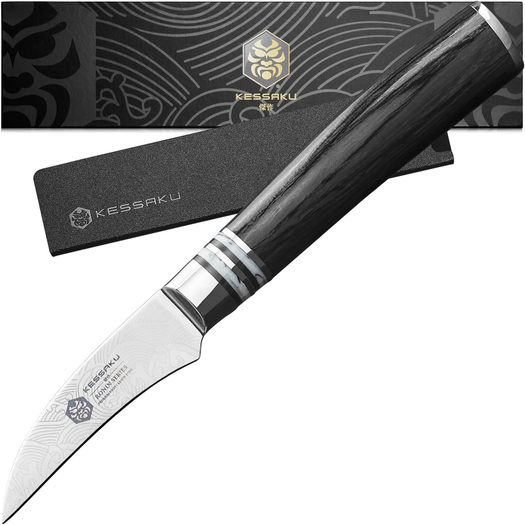 2.75-Inch Bird's Beak Paring Knife High Carbon Stainless Steel Pakkawood Handle L422659