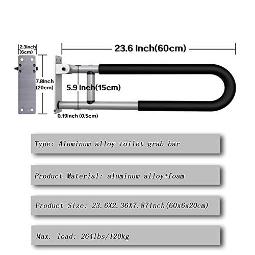 24 Inch Stainless Steel Toilet Grab Bar Y923