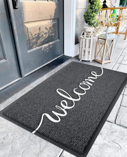 Black 36"x24" Non Slip Doormat W136661