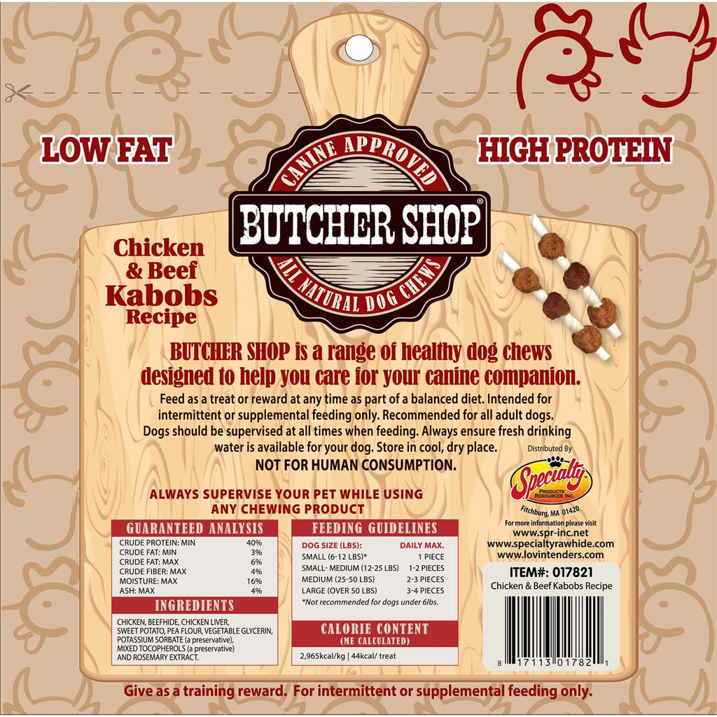Chicken & Beef Kabobs Dog Treats R174