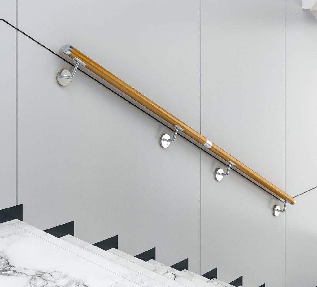 8FT Yellow PVC Handrail with 4pcs Rail Brackets P117849