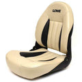 Beige Black Folding Fishing Seat 24 x 18 x 20 Inch Q482