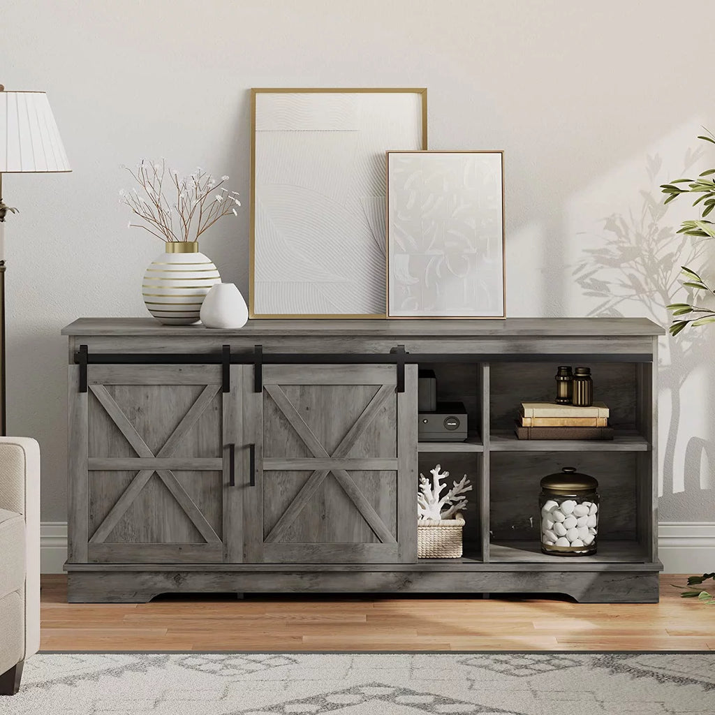 Rustic Wood TV Stand for 65 Inch TV Z13473