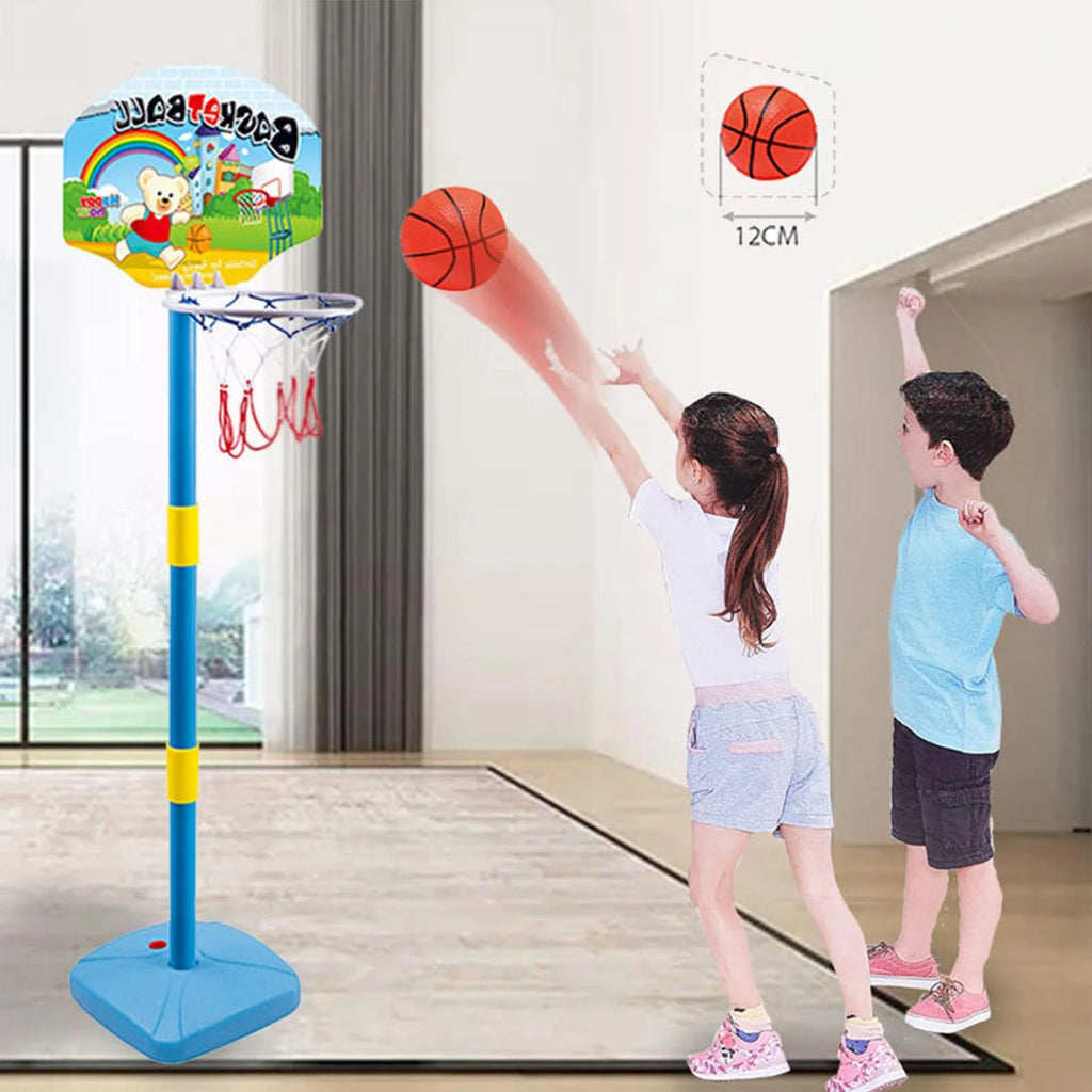 Kids Basketball Hoop Stand Adjustable Height Indoor Outdoor Z108