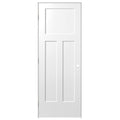 30 in. x 80 in. 3-Panel Right-Handed Solid-Core Primed Composite Single Prehung Interior Door Y984843
