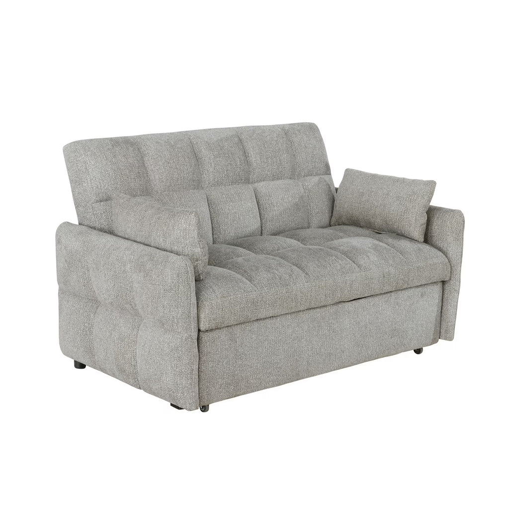Beige Sleeper Sofa Bed Futon Q159416