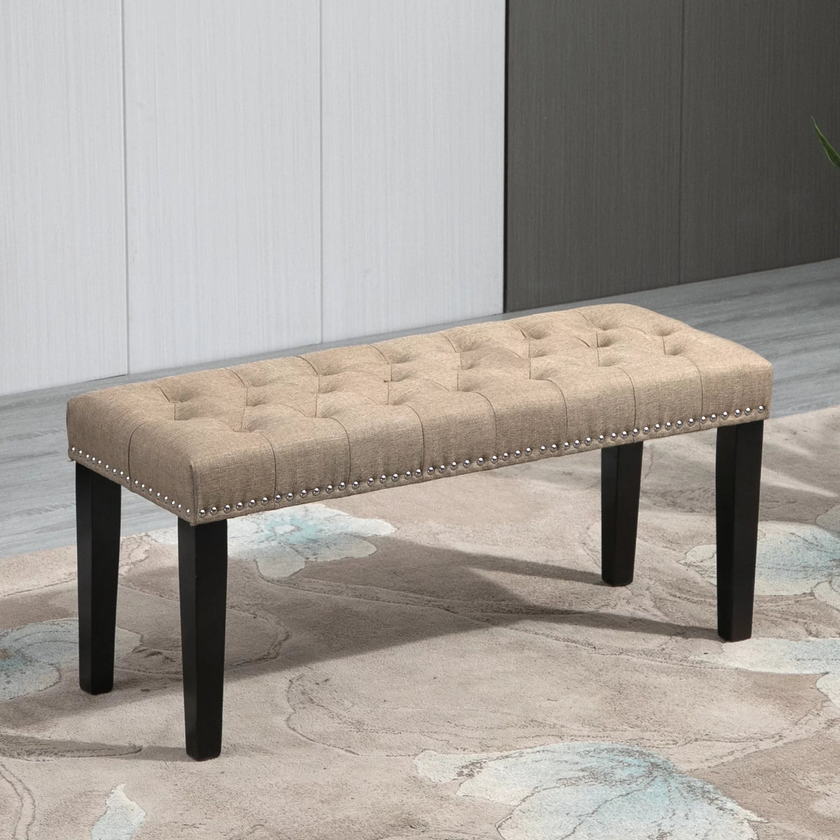 Upholstered Wood Bench J948223