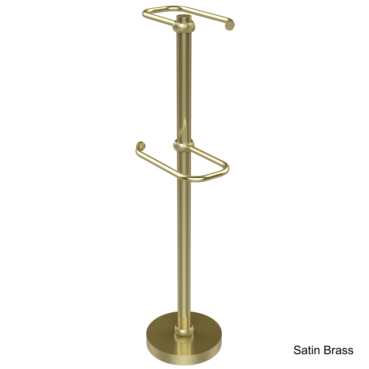 Satin Brass Free Standing Toilet Tissue Stand I512250