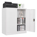 Black Metal Storage Cabinet with Wheels and Adjustable Shelves Q33546