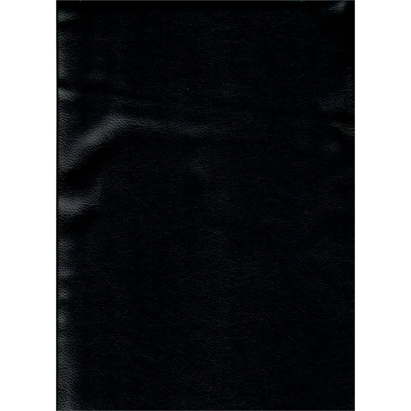 Full-Size Faux Leather Futon Mattress in Black V25501