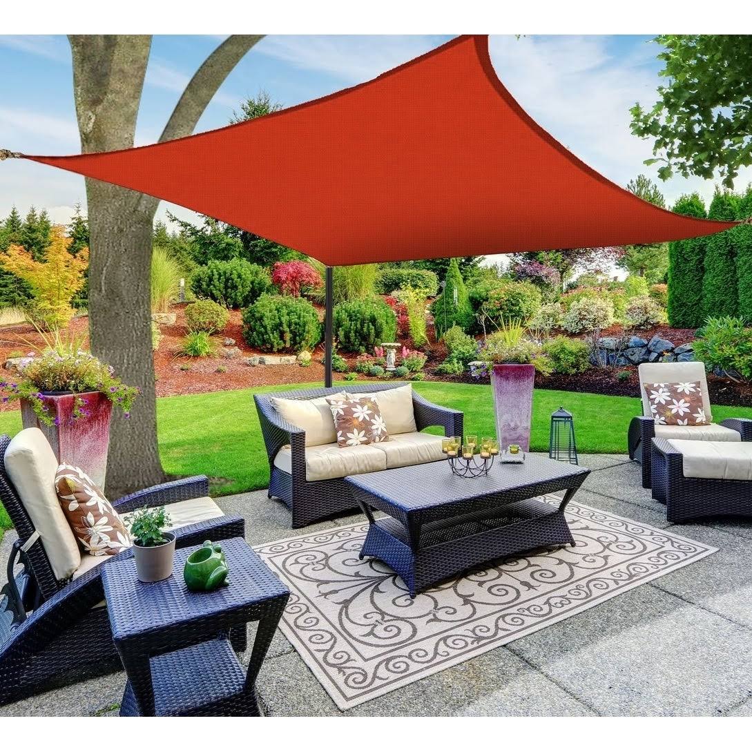 Red Square Sun Shade Sail Canopy Q5026
