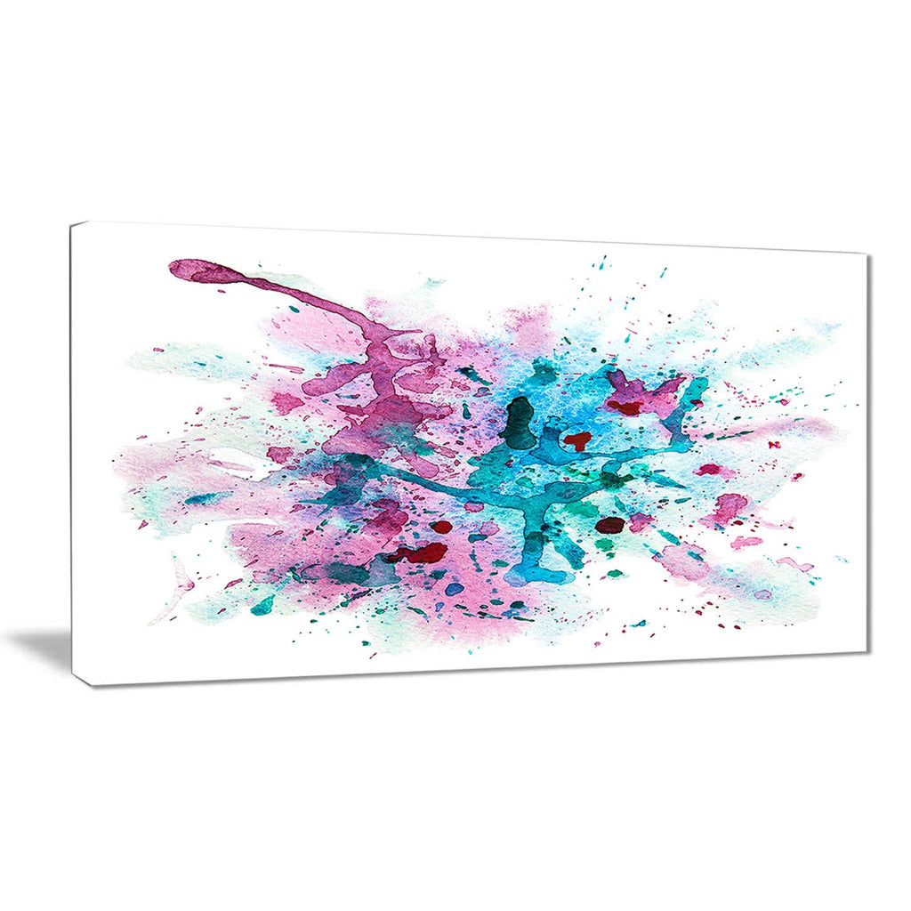 Multi Abstract Watercolor Canvas Print - 40 in. x 30 in. V53088