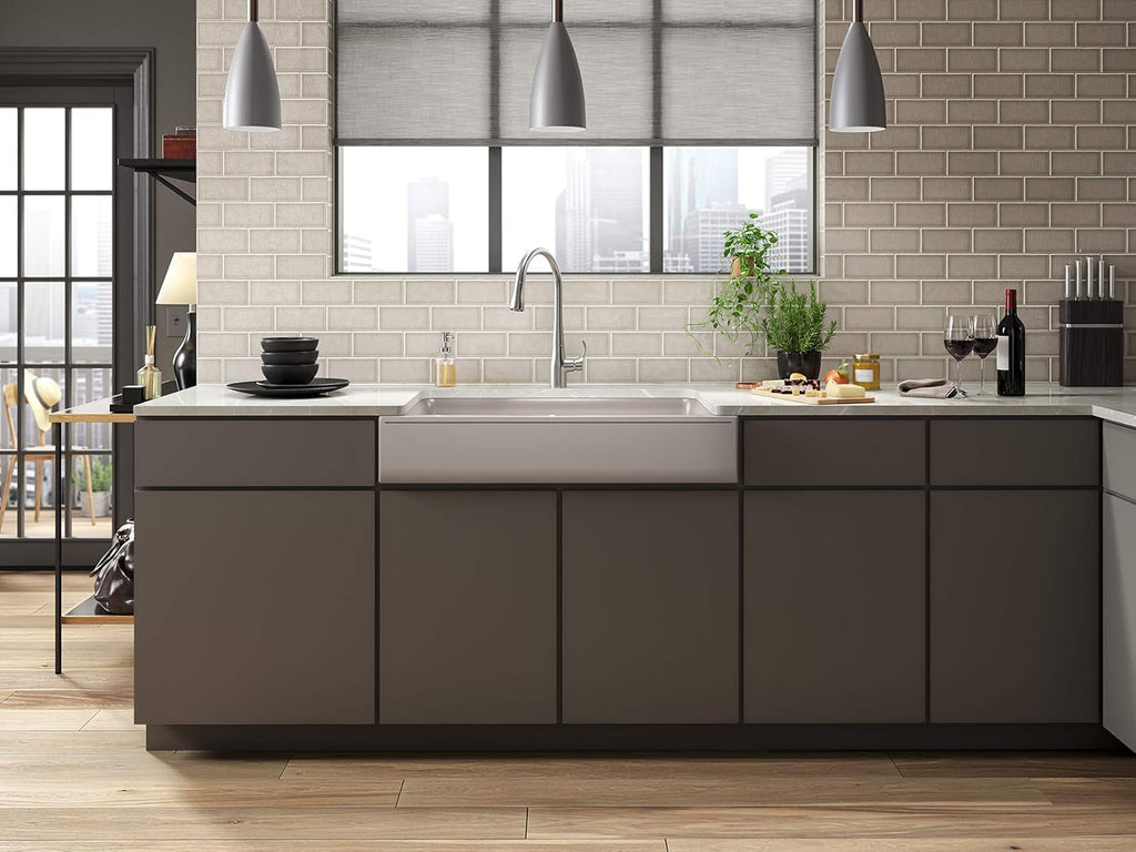 Matte Taupe Kitchen Sink L658