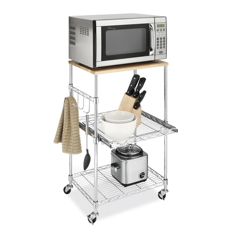 Chrome Kitchen Microwave Cart B58200