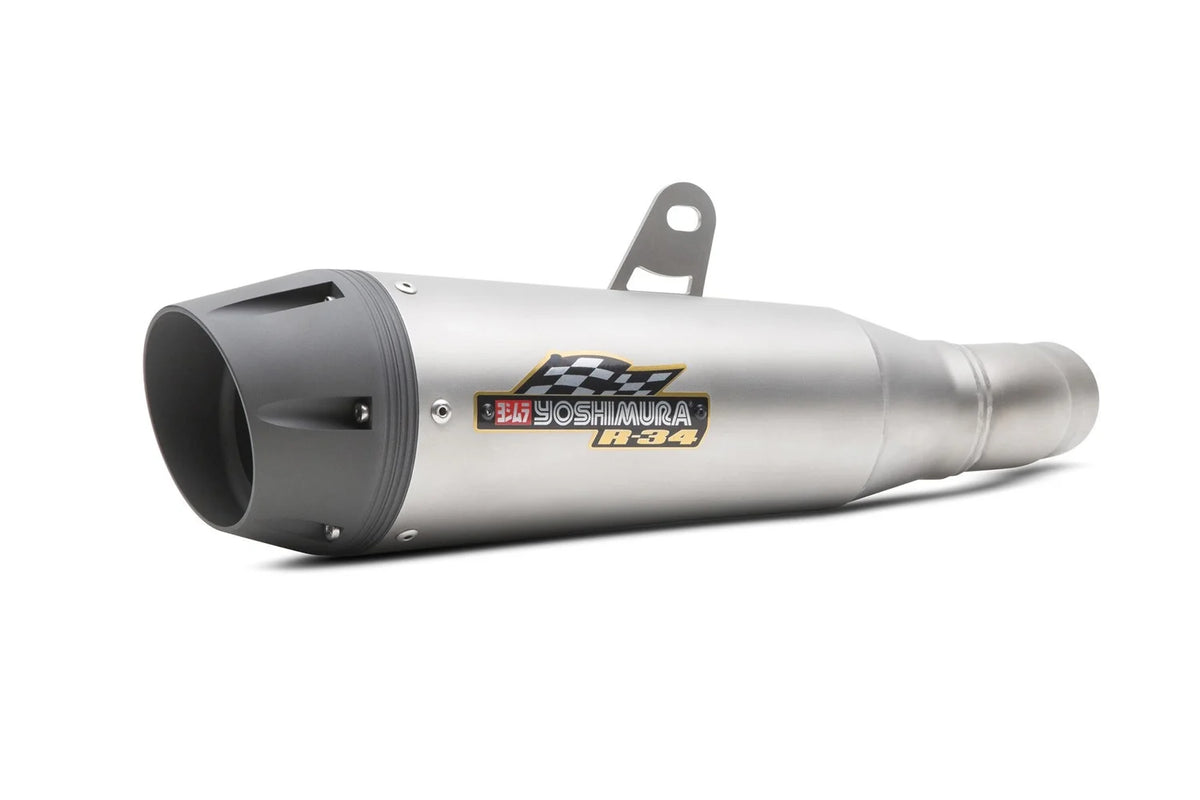 Stainless Slip-On Exhaust with Stainless Muffler O579