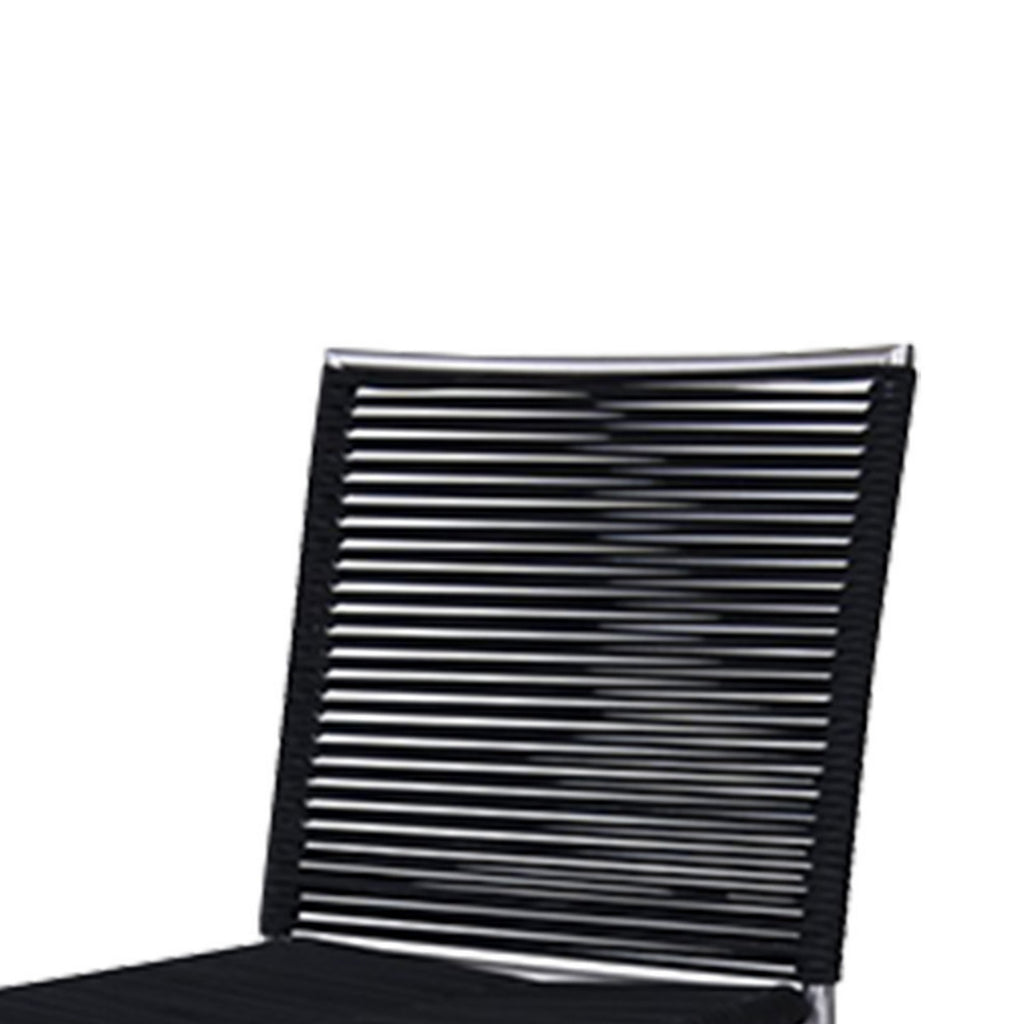 Gray Steel Black Outdoor Counter Height Stool U832370