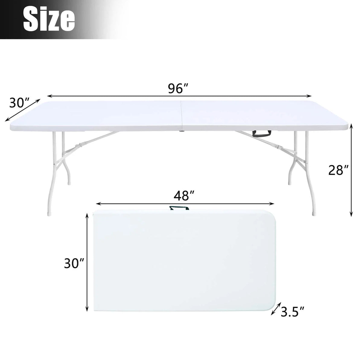 8ft Multi-purpose Outdoor Folding Picnic Table S3042