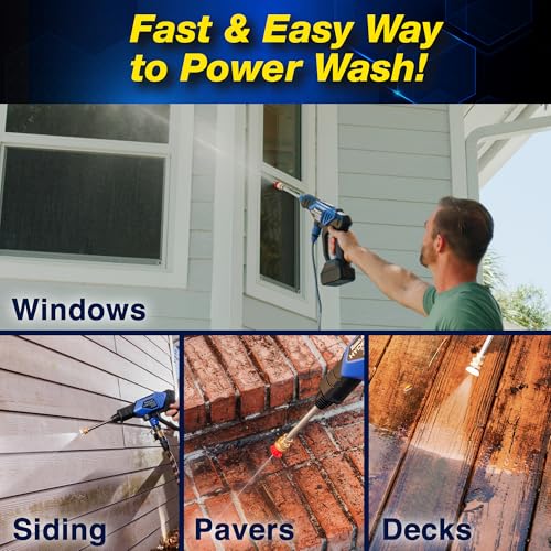 Portable Cordless Pressure Washer with 6-in-1 Nozzle L881751