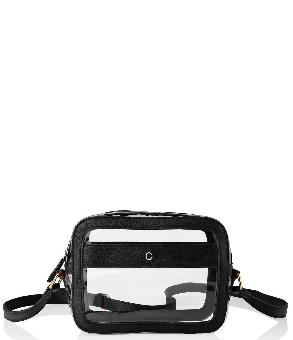 Black Vegan Leather Crossbody Bag M99676