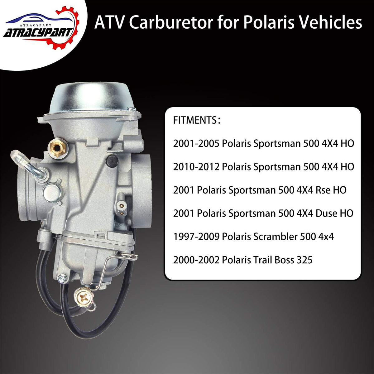 Carburetor Carb for Polaris Sportsman 500 4X4 HO, Pack of 2 Y603