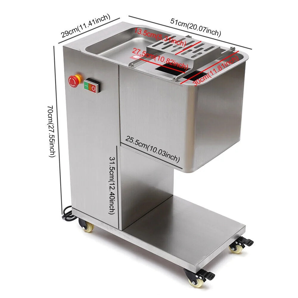 550W Meat Cutter Machine 3mm Thickness Detachable Blade V618