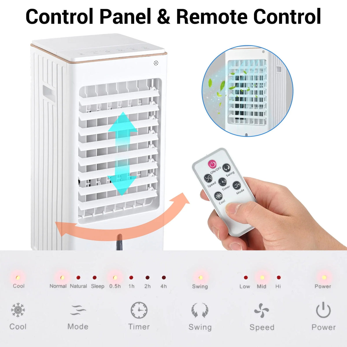 Evaporative Air Cooler Fan with Remote Control X760096