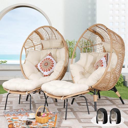 Oversized Egg Chair with Ottoman R953425