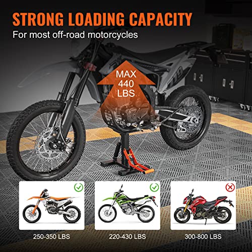 Dirt Bike Lift Stand 440 lbs Hydraulic Adjustable Height J82926