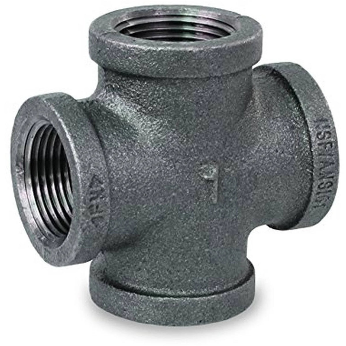 Black Malleable Cross Fitting Q751650