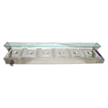 Electric Commercial Bain-marie Buffet Food Warmer Steam Table with Glass Guard 6-Pan B659