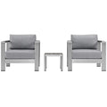 Grey Aluminum 3 Pc Sectional Sofa Set T901583