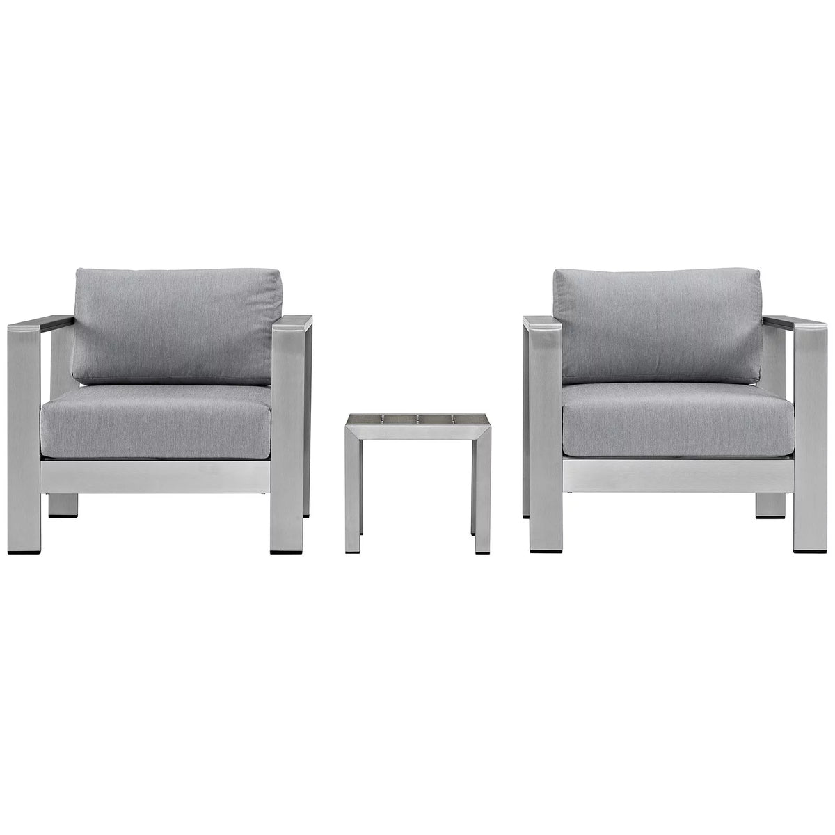 Grey Aluminum 3 Pc Sectional Sofa Set T901583