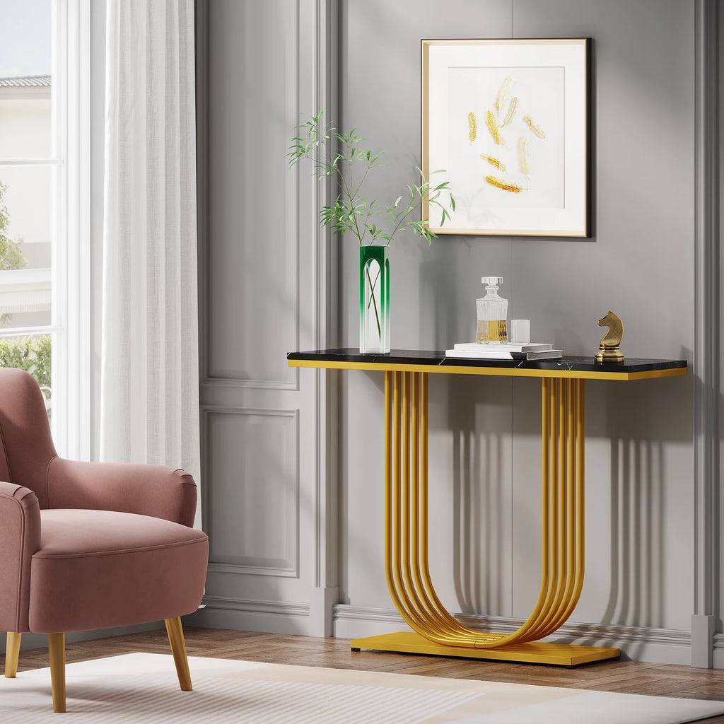 39 inch Gold Console Table P944859