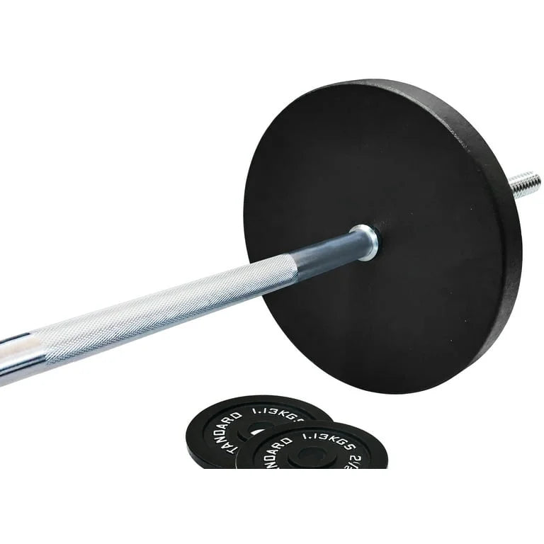Cast Iron 100-Pound Barbell Set with Star Locks N861