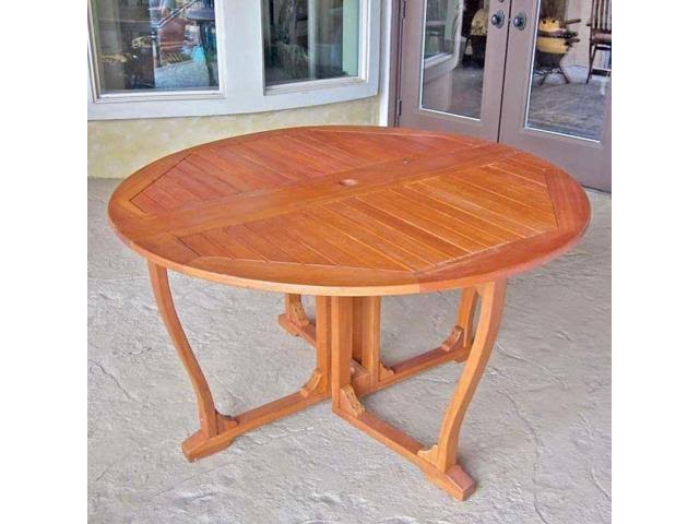 Round Wood Gate Leg Table K4408