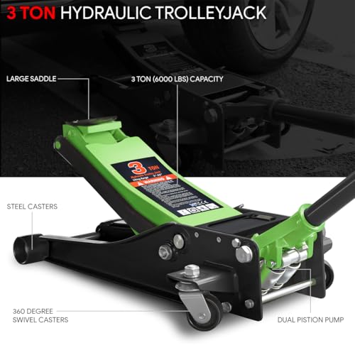 3 Ton Low Profile Steel Hydraulic Floor Jack E39758