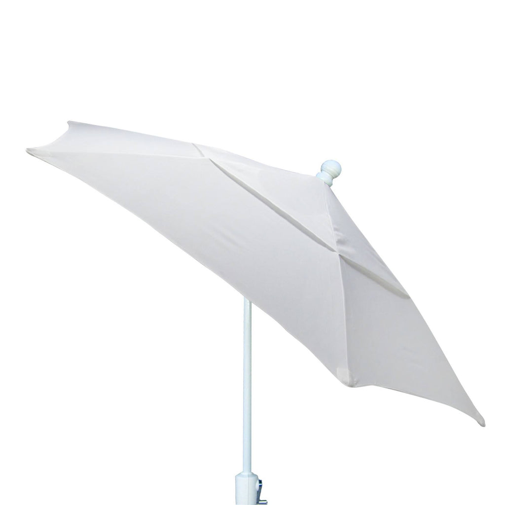 7.5& Terrace Tilt Umbrella 6 Rib Crank with Dyed Acrylic Canopy Natural White R264