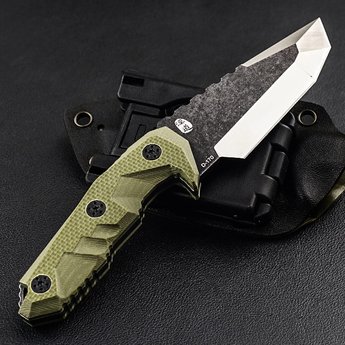 Small Fixed Blade Knife with Sheath Camping Knife (6.85 Inches) D3756