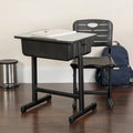 Adjustable Height Student Desk and Chair D56447