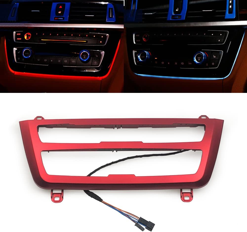 Car Inner Air Condition A/C Panel LED Lighting Ambient Light Trim X8323