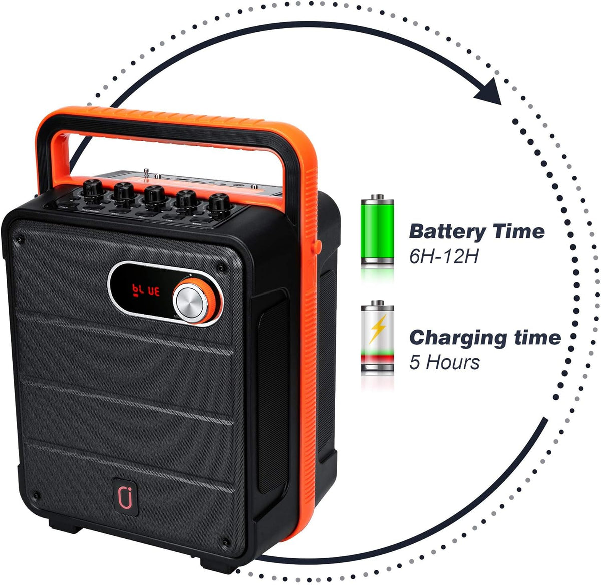 Portable Bluetooth Karaoke Machine PA Speaker System with Microphone L697