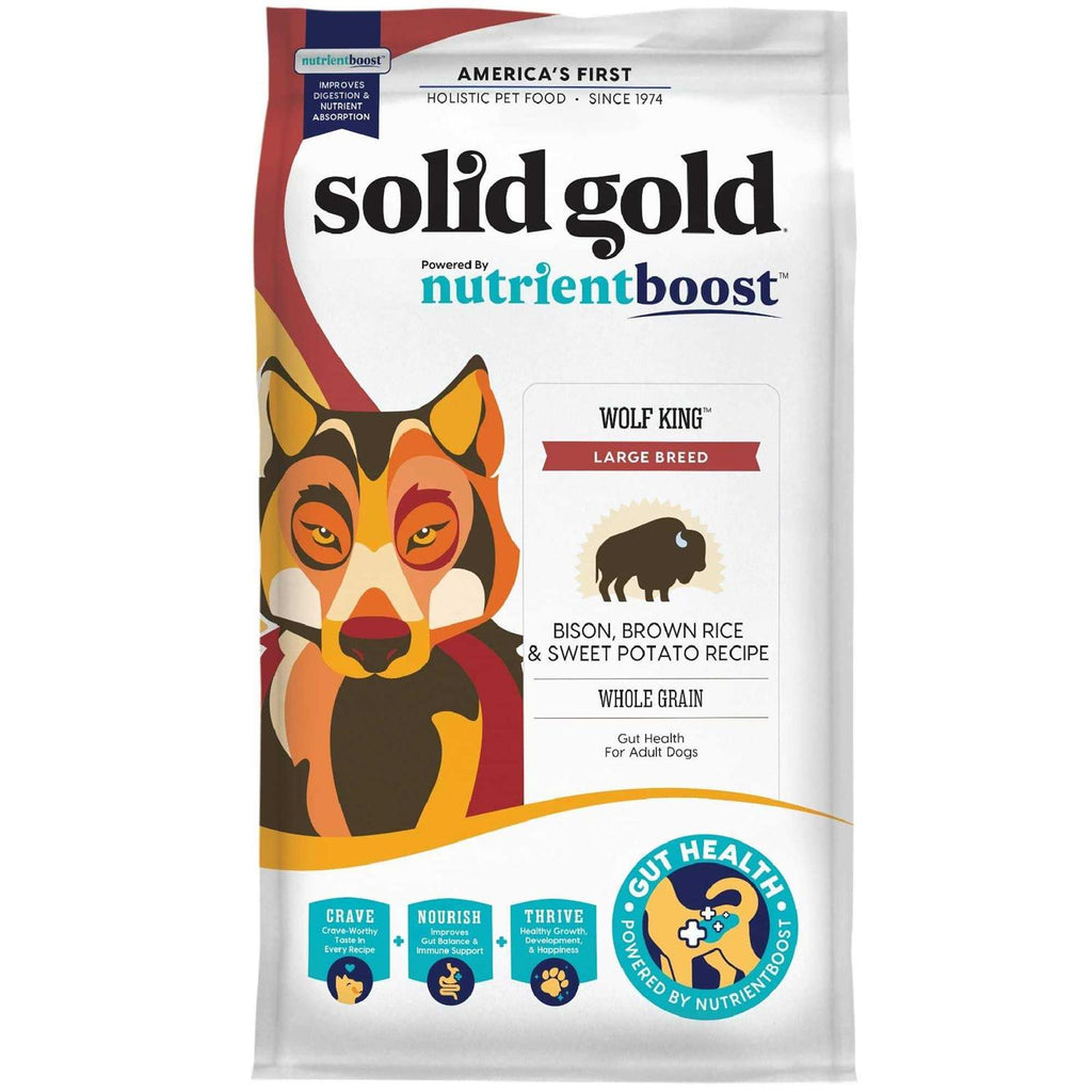 Solid Gold Nutrientboost Wolf King Bison Dry Dog Food N6073