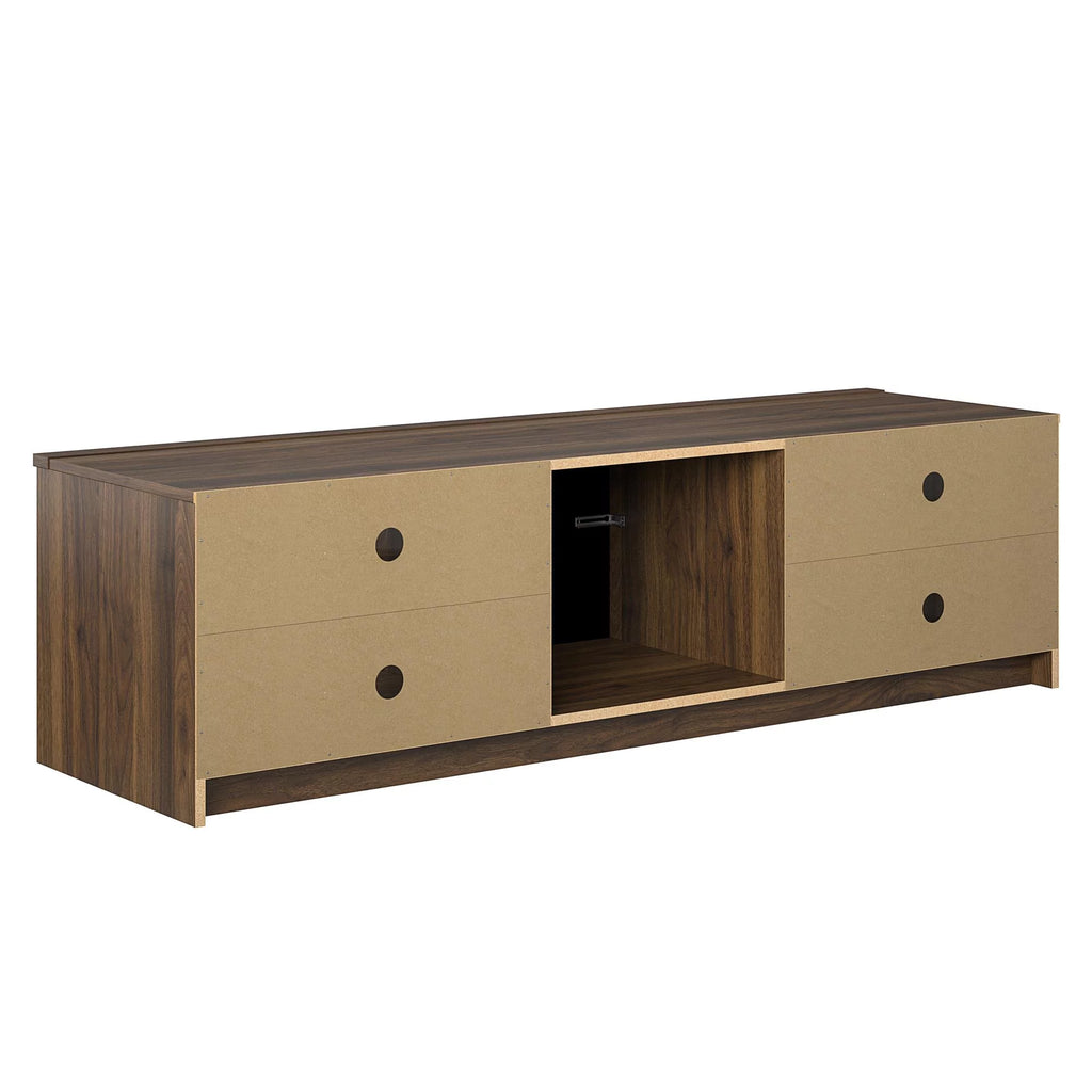 Ivory Oak Electric Fireplace TV Stand I8557