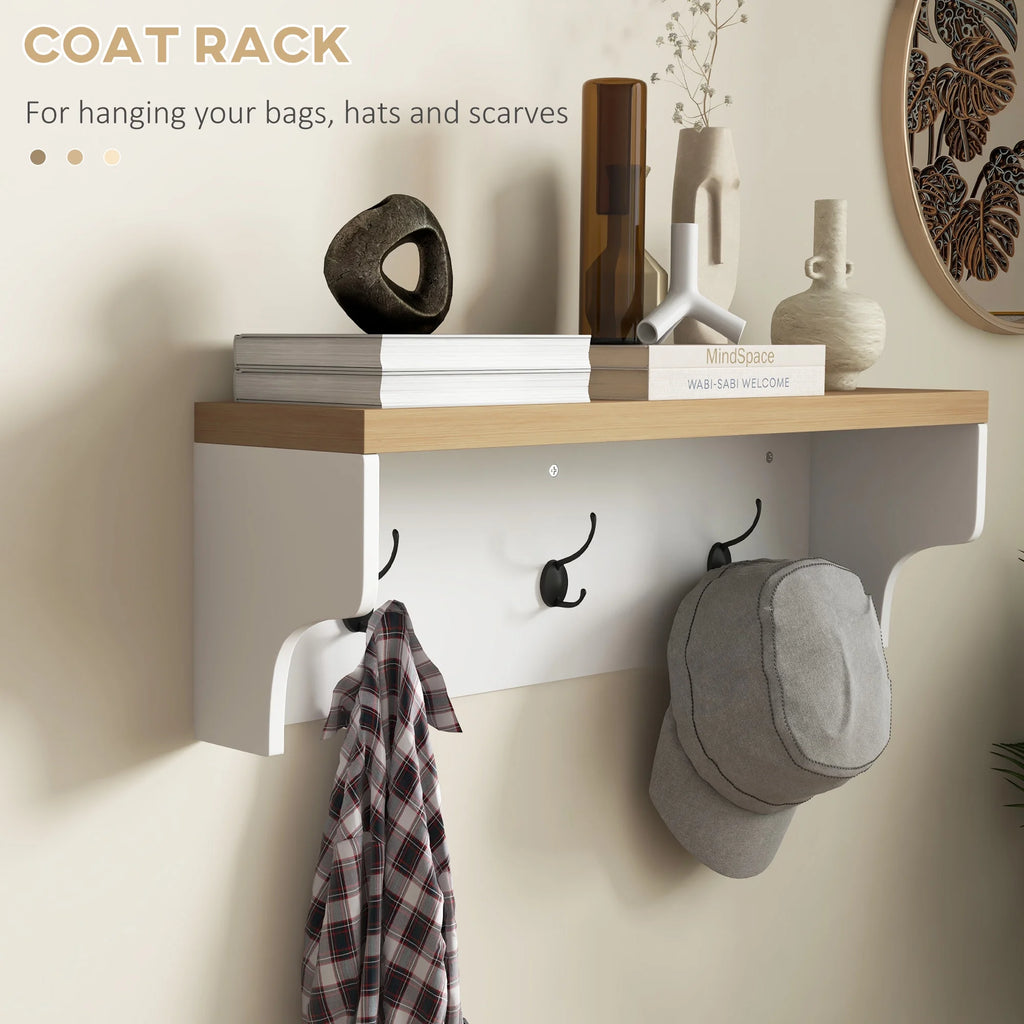 White Coat Rack Shoe Bench Set W9509