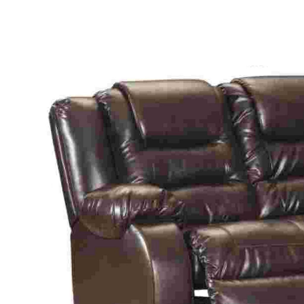Chocolate Brown Reclining Sofa J235626