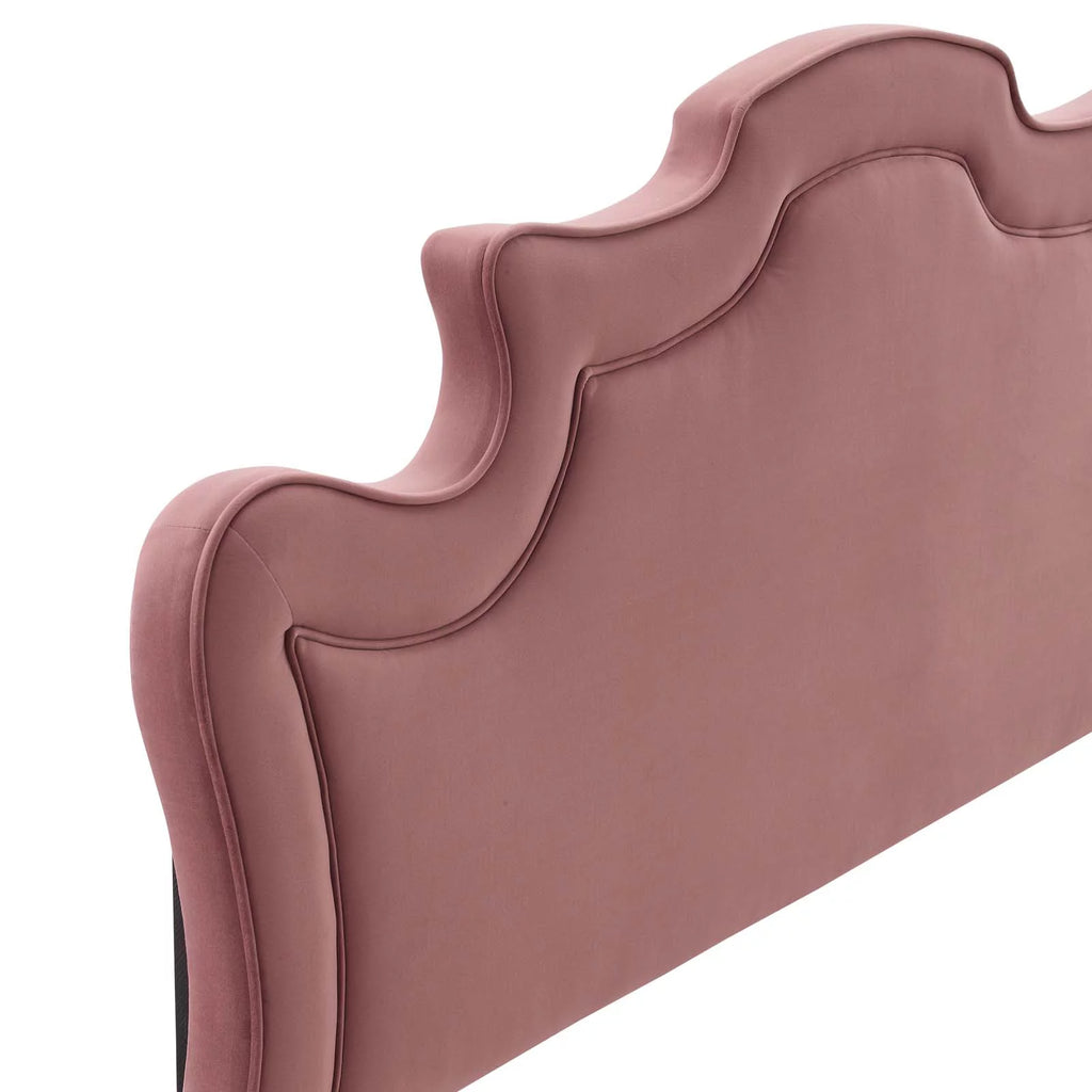 Rose Pink Performance Velvet Headboard B637
