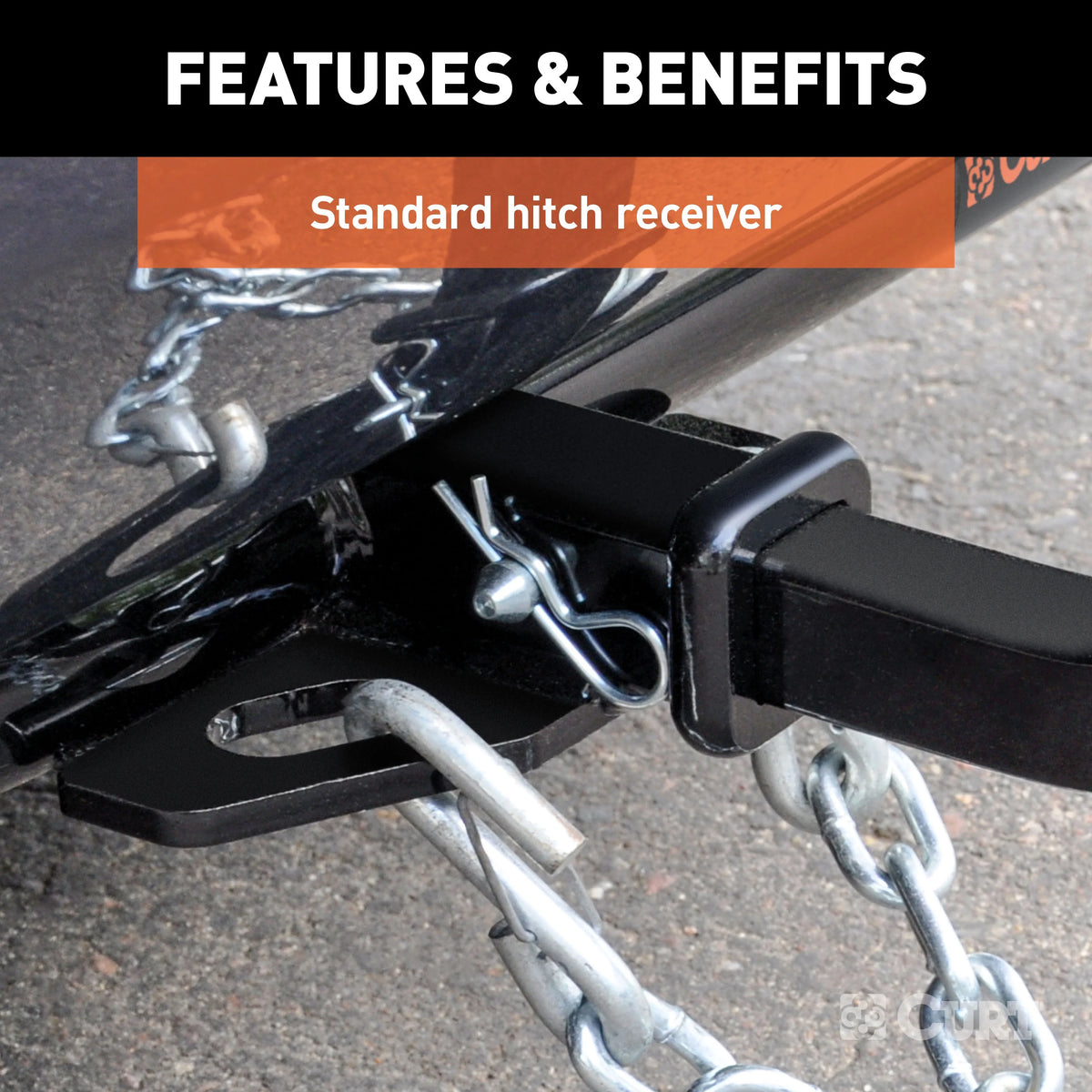Class 2 Trailer Hitch with Installation Hardware, Pin & Clip X936