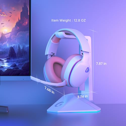 Black 2.4GHz Wireless Gaming Headphones with Noise Canceling Mic C37409