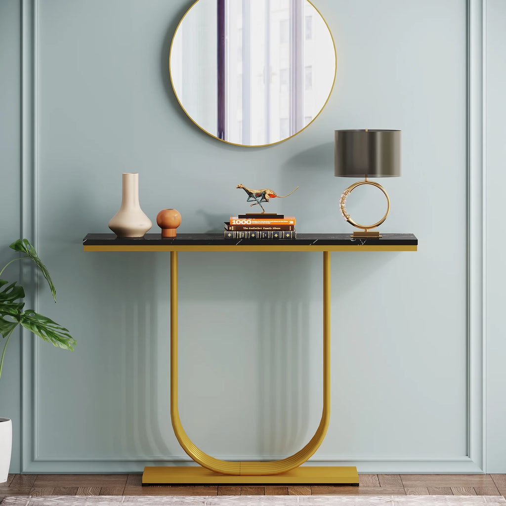 39 inch Gold Console Table P944859