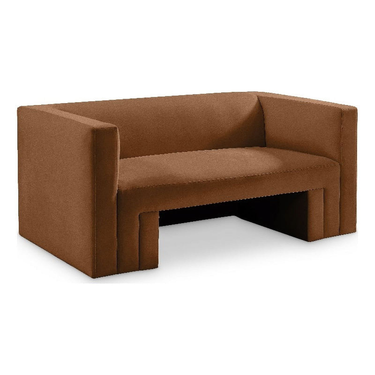 Saddle Velvet Loveseat C305
